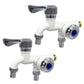 📢📢 1 + 1 gratuit🚰 Robinet double en plastique | 1 entrée, 2 sorties | deux vannes de commande indépendantes | résistant au gel et à la chaleur | cartouche en céramique anti-fuites | adaptateur multifonction pour lave-linge et lave-vaisselle