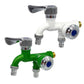 📢📢 1 + 1 gratuit🚰 Robinet double en plastique | 1 entrée, 2 sorties | deux vannes de commande indépendantes | résistant au gel et à la chaleur | cartouche en céramique anti-fuites | adaptateur multifonction pour lave-linge et lave-vaisselle