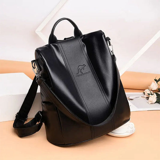 📢📢50 % DE RÉDUCTION !! ⏰ Sac à Dos Femme Grande Capacité – PU, Texture Gaufrée, Élégant 👜