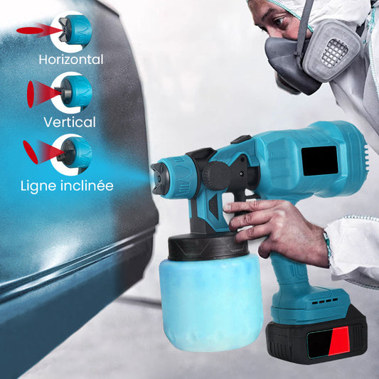 🔥 PROMO LIMITÉE 50% DE RÉDUCTION ! ✨ Pistolet à Peinture Électrique Sans Fil – Haute Performance, Léger & Portable 🎨