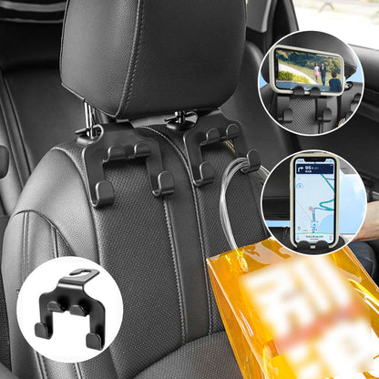 🔥50 % DE RÉDUCTION !!📢🚗 Support et crochet multifonctionnel pour téléphone dans la voiture – Gardez votre téléphone en sécurité et vos sacs à portée de main : une solution pratique et peu encombrante pour vos trajets quotidiens ✨