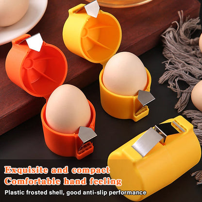 🔥 VENTE FLASH -50% ! 🥚 Brise-Œuf Casse-Coquille – Plastique + Métal – Cube Ergonomique & Rainure Ovale for Cuisine & Pâtisserie
