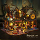 🏰Puzzle 3D en Bois, Puzzle Artisanal en Bois, Kit Book Nook DIY 1 Ensemble, Kit Modèle DIY, Décoration de Bureau 3D, Kit Modèle DIY pour Décoration d'Étagère, Artisanat