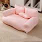 🐾 PROMO LIMITÉE 50% DE RÉDUCTION ! ✨ Lit Rafraîchissant pour Chien – Soie Glacée, Respirant, Lavable 💙