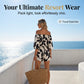 👗☀️ PROMO FLASH 50% ! Combinaison Courte Épaules Dénudées Femme – Imprimé Feuilles Abstrait, Cordon de Serrage Taille, Tissu Polyester Respirant, 3 Coloris, Tailles S-2XL, Idéale Été & Vacances 🌿✨