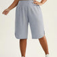 👩‍🦱🩳 Short Bermuda Taille Haute Grande Taille – coupe ample, jambe fendue, poches. -50% ! 🔥