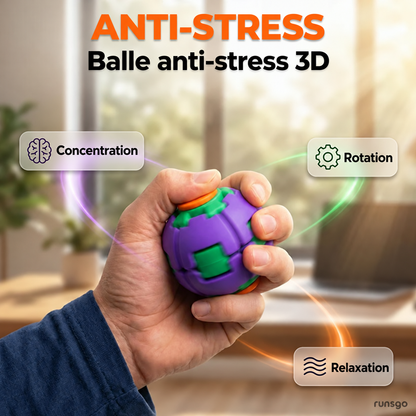 Balle anti-stress 3D qui rebondit