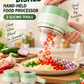 🥒 PROMO FLASH : 50% DE RÉDUCTION ! Hachoir et Coupe-Légumes Électrique 4-en-1 Sans Fil Rechargeable USB, Tranchage Direct en Poêle & Bol Mixeur 250 ml for une Préparation Culinaire Express et Sans Effort ✨