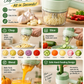 🥒 PROMO FLASH : 50% DE RÉDUCTION ! Hachoir et Coupe-Légumes Électrique 4-en-1 Sans Fil Rechargeable USB, Tranchage Direct en Poêle & Bol Mixeur 250 ml for une Préparation Culinaire Express et Sans Effort ✨
