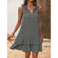 📢📢-50% !! ⏰Robe Femme Imprimé Géométrique avec Nœud – Élégante, Stylée & Chic sans Effort ✨👗