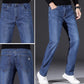 😎Nouvelle Arrivée👖Jean Homme Taille Haute Élastique Coupe Droite