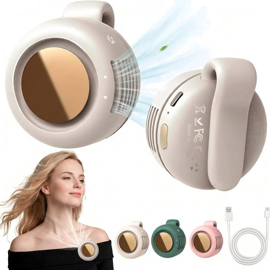 🍃 PROMO LIMITÉE 50% DE RÉDUCTION ! 🔥 Ventilateur de Cou Sans Pales 2026 – Silencieux, Clip & Go, Rotation 360° ✨