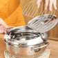 🍳 50% DE RÉDUCTION! 🔥 Friteuse avec thermomètre – Acier 304, contrôle de température & 20/24 cm ✨