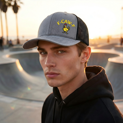 🧢 50% DE RÉDUCTION ⏰ Casquette snapback brodée poulet rigolo – Coton & ajustable – Design amusant, parfaite pour les sorties décontractées ou en cadeau – respirante et confortable 🐔✨