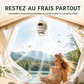 🏭 Direct usine 🚀 Livraison à domicile💨Ventilateur de plafond portable 2-en-1 (avec éclairage LED)