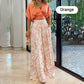 👗 50% DE RÉDUCTION ✨ Ensemble deux pièces femme – Haut col V & pantalon à jambes larges – Tissu fluide, coupe flatteuse – parfait pour le bureau, les voyages ou les soirées d’été 🌸