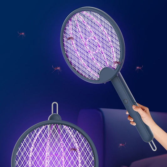 🔥 -50% Maintenant 🦟💥 Tapette à Insectes Électrique 2-en-1 – Mode Manuel & Raquette | Sûre, Propre & Efficace ! ✅