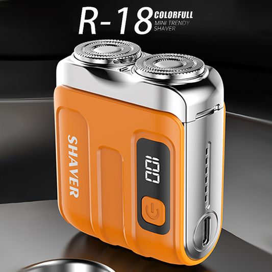 🪒✨ PROMO -50% ! Mini Rasoir Électrique Portable Homme – Détection IA Densité Barbe, Moteur Haute Vitesse, Tête Magnétique 1 Touche, Charge 1h = 60min · 5 Coloris · LED Intelligent 💥