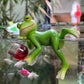 🐸🍃 OFFRE LIMITÉE 50% DE RÉDUCTION! Figurines de Grenouilles en Bouleau Faites à la Main – Collection Elfes de la Forêt, Texture Naturelle, Charme Rustique – Parfaites pour Décorer Jardin, Étagère ou Bureau 🌲