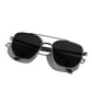 ✨Vente Flash -50%🥰Lunettes de Soleil Polarisées à Double Pont Géométrique – Style Audacieux, Clarté Absolue! 🕶️