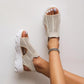 ⏳Time-Limited Special⏰Women’s Casual Breathable Hollow Knitted Platform Sandals