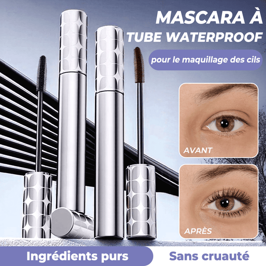 ✨ Mascara Tubulaire Noir & Marron pour Cils – Tenue 24h, Volume, Séparation Parfaite ✨