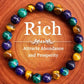 💎 50% DE RÉDUCTION ! 📿 Bracelet Perles en Pierre Naturelle – Pierre Naturelle Polie – Dégradé Translucide & Énergie Positive for Homme & Femme