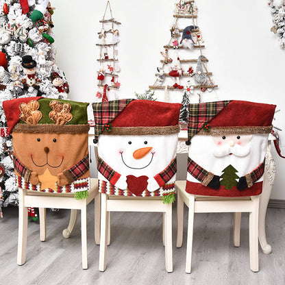 ⏳ PROMO 50% ! ⏰ Housse de Chaise de Noël Festive 🎅🪑✨