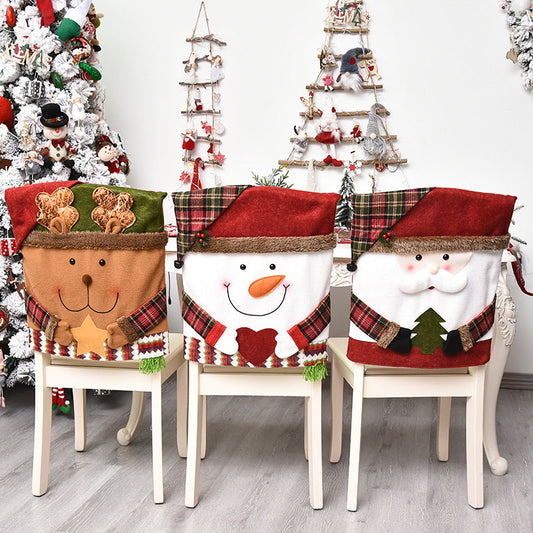 ⏳ PROMO 50% ! ⏰ Housse de Chaise de Noël Festive 🎅🪑✨