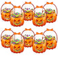 🎃👻 Sacs transparents citrouille – Contenu visible, thème Halloween, parfaits pour les distributions en classe, les fêtes d’anniversaire et la récolte de friandises, l’accessoire qui fait toujours son petit effet 🍭🎉