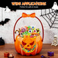 🎃👻 Sacs transparents citrouille – Contenu visible, thème Halloween, parfaits pour les distributions en classe, les fêtes d’anniversaire et la récolte de friandises, l’accessoire qui fait toujours son petit effet 🍭🎉