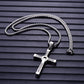 ✝️ 50% DE RÉDUCTION ✨ Collier croix – Fini argenté, délicat & intemporel – Parfait pour un look spirituel ou élégant au quotidien – léger, discret et lumineux 💫🕊️💛