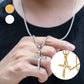 ✝️ 50% DE RÉDUCTION ✨ Collier croix – Fini argenté, délicat & intemporel – Parfait pour un look spirituel ou élégant au quotidien – léger, discret et lumineux 💫🕊️💛