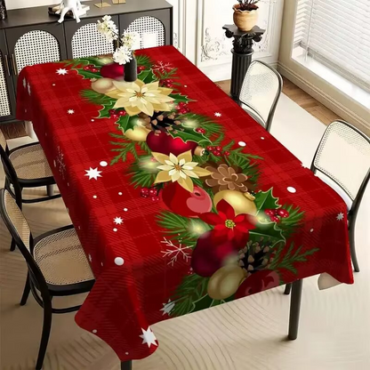 📢📢50% DE RÉDUCTION !! ⏰ Nappe de Noël rectangulaire imperméable