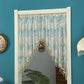 ✨ 50% DE RÉDUCTION ! 🚪 Rideau de Porte Court Dentelle Franges – Polyester – Broderie Florale & Perles for Séparation & Déco