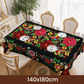 🏵️🌿 Nappe mexicaine à fleurs bord festonné – Imprimé éclatant, finition artisanale, la touche colorée et chaleureuse pour vos repas en famille et vos réceptions entre amis ☀️🍷