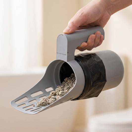 🐾🔥 PROMO FLASH 55% ! Pelle à Litière Chat avec Poubelle Intégrée – Tamis Efficace, Distributeur de Sacs, Démontable, Nettoyage Rapide & Hygiénique ✨