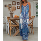 📢📢50% OFF !! ⏰Women’s Retro Print V-Neck Sleeveless Maxi Dress