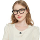 👓💎 PROMO FLASH 50% ! Lunettes Anti-Lumière Bleue Style Vintage – Monture Carrée PC Léger, Verres Transparents Haute Clarté, Protection Yeux Écrans, Confort Toute la Journée ✨