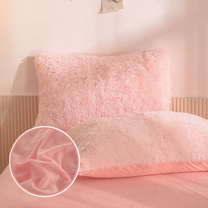 📢📢50 % DE RÉDUCTION !! ⏰ Ensemble de literie d'hiver en peluche – 4 pièces, chaud et douillet ✨