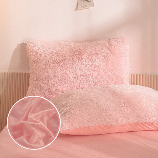 📢📢50 % DE RÉDUCTION !! ⏰ Ensemble de literie d'hiver en peluche – 4 pièces, chaud et douillet ✨