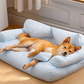 🐾 PROMO LIMITÉE 50% DE RÉDUCTION ! ✨ Lit Rafraîchissant pour Chien – Soie Glacée, Respirant, Lavable 💙