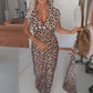 🐆 50% DE RÉDUCTION ! ✨ Robe à Col en V Imprimé Léopard pour Femme – Imprimé Tendance, Tissu Doux & Look Audacieux 💃