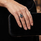 💐50% DE RÉDUCTION ! Bague Romantique Ajustable – Style Bohème avec Pierre Précieuse Noire 🌙💍【Offre Spéciale】