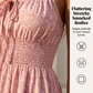 👗 PROMO LIMITÉE 50% DE RÉDUCTION ! ✨ Robe à Laçage Devant & Bretelles Spaghetti – Taille Smockée, Jupe A-Line à Volants 🌸