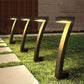 🏡 Lot de 4 lampes de jardin solaires en forme de « 7 » — 7 à 12 heures d'autonomie 💡  ✨