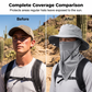 🧢 50% DE RÉDUCTION 🎣 Chapeau de pêcheur respirant avec masque facial détachable – UPF 50+, léger & idéal pour les activités en plein air – Protection solaire totale, parfait pour le jardin, la pêche ou la randonnée 🛡️
