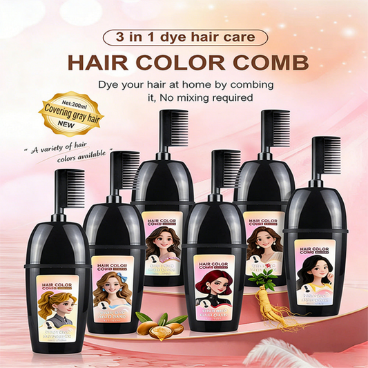💇‍♀️ Peigne 3-en-1 pour coloration | Colorez, estompez et appliquez en un seul geste – Facile à utiliser chez soi