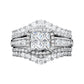 💍 OFFRE LIMITÉE -50% ! 💥 Bague Femme Zircone Cubique Taille Princesse – Sertissage Pavé, Anneau Multi-Couches, Éclat Brillant ✨