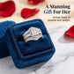 💍 OFFRE LIMITÉE -50% ! 💥 Bague Femme Zircone Cubique Taille Princesse – Sertissage Pavé, Anneau Multi-Couches, Éclat Brillant ✨